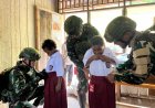 Satgas Yonif 753/AVT Hadirkan Semangat Belajar di Pedalaman Papua